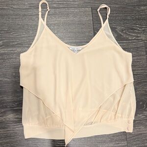 Naked Zebra Cream Sleeveless Blouse